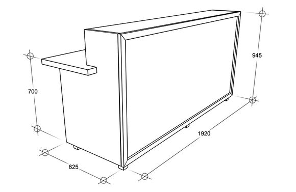 Схема - Стійка reception. Модель 10
