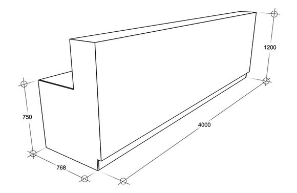 Схема - Стійка reception. Модель 5