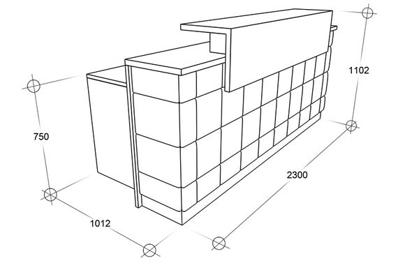 Схема - Стійка reception: Модель 1