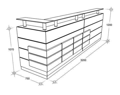 Схема - Стійка reception. Модель 8