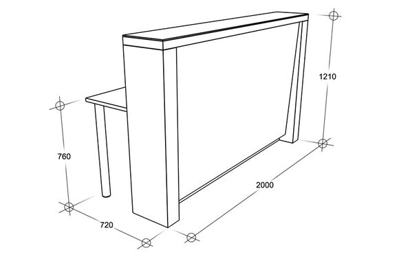 Схема - Стійка reception. Модель 9