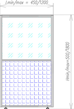 Комбіновані секції перегородки UALCOM-UNO