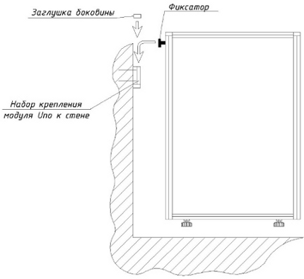 Система кріплення до стіни перегородок UALCOM-UNO