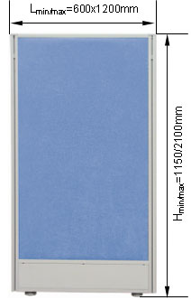 Глухі секції перегородки UALCOM-Optima +