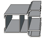 Профіль дверний подвійний