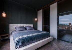 Стаціонарні перегородки в проекті Проект Anthracite Line от Tabooret Interiors Lab.
