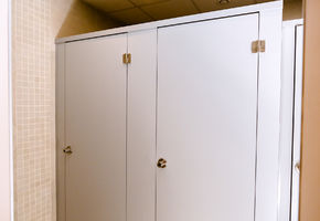 Сантехнічні перегородки в проекті Казковий світ танцю в студії GolDance.