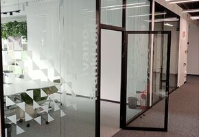 Стаціонарні перегородки в проекті UALCOM виконала великий проект для нового офісу великой міжнародної IT компанії.